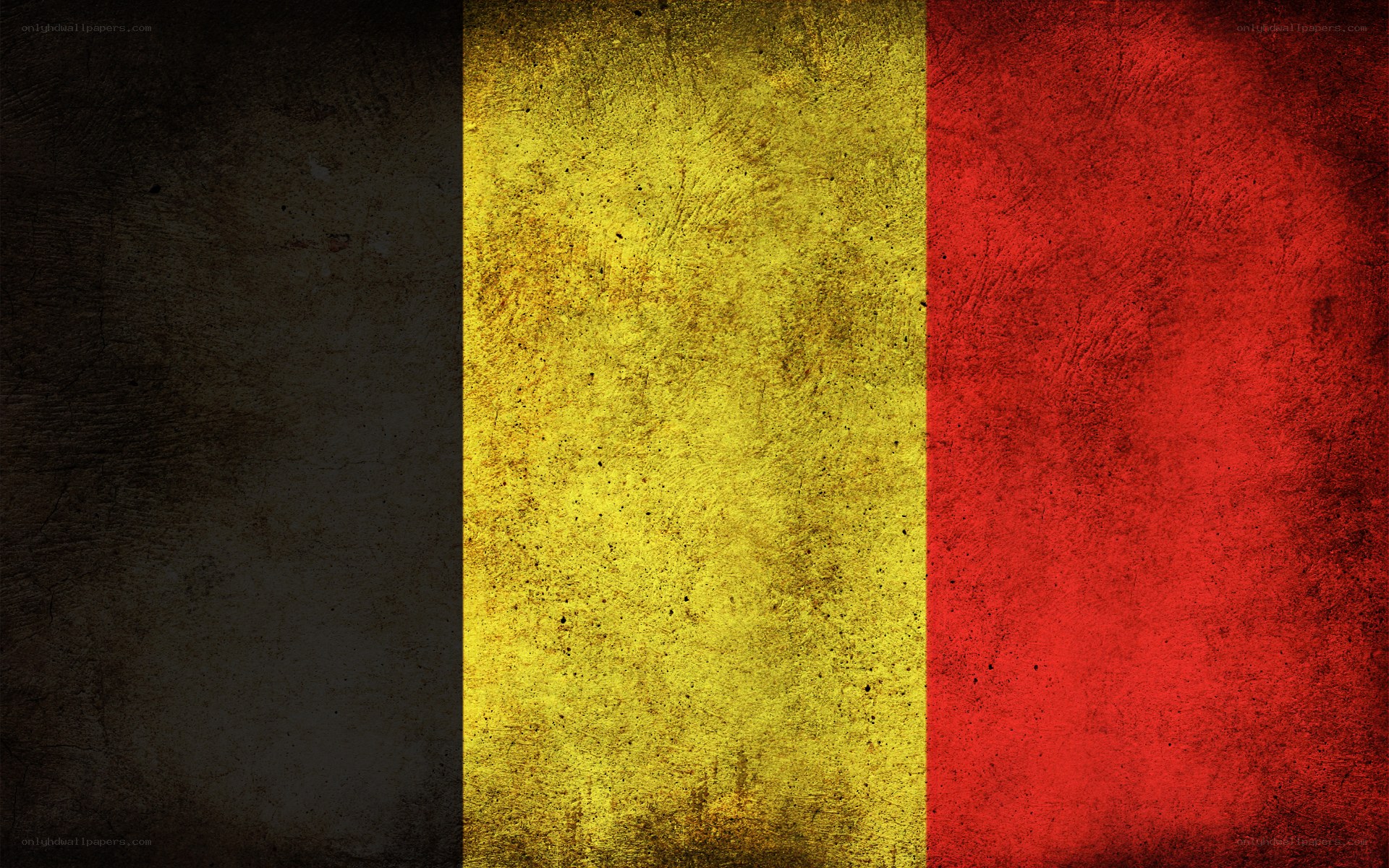 Belgian flag with grunge texture