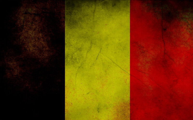 Belgian flag with grunge texture