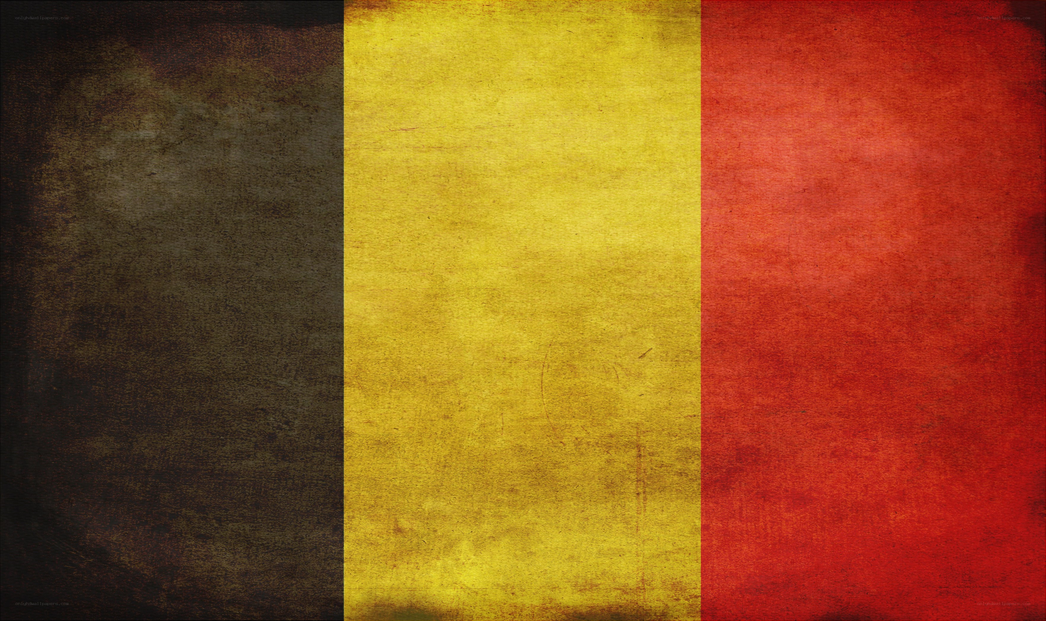 Belgian flag with vintage texture