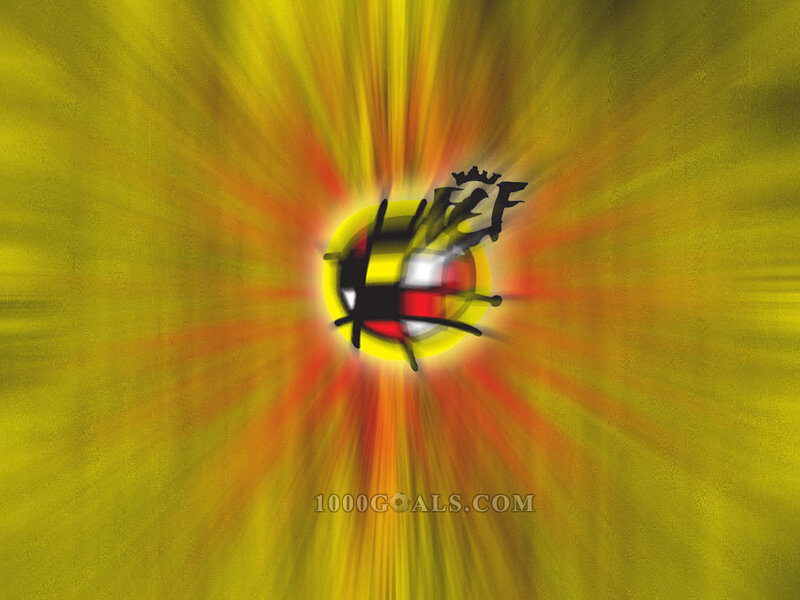 Belgium football logo with sunburst