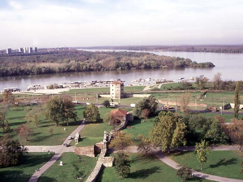 Belgrade Fortress and Danube River