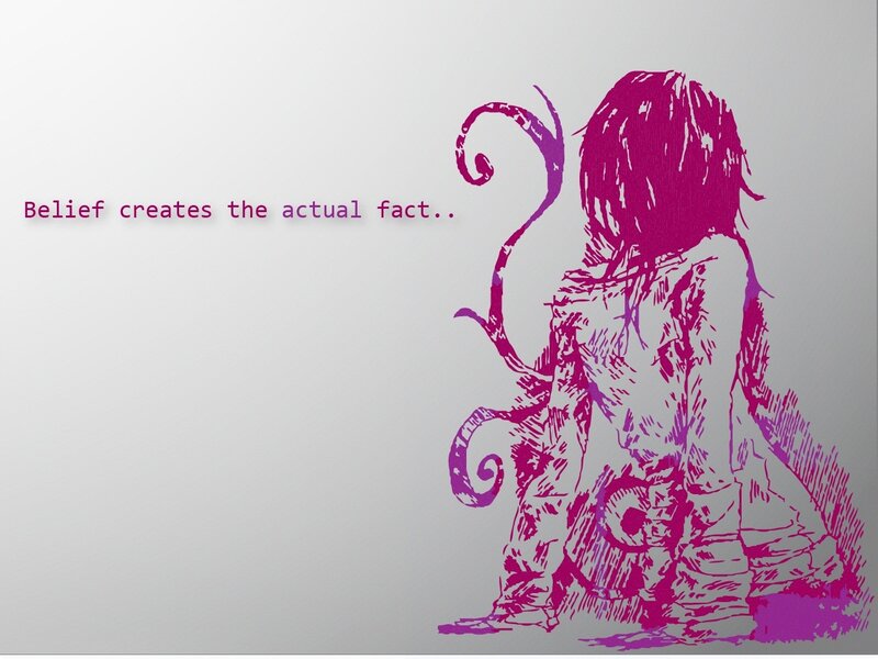 belief creates fact artwork