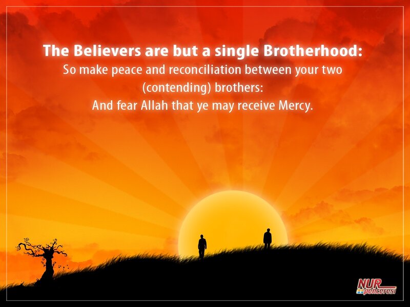 Believers as one brotherhood