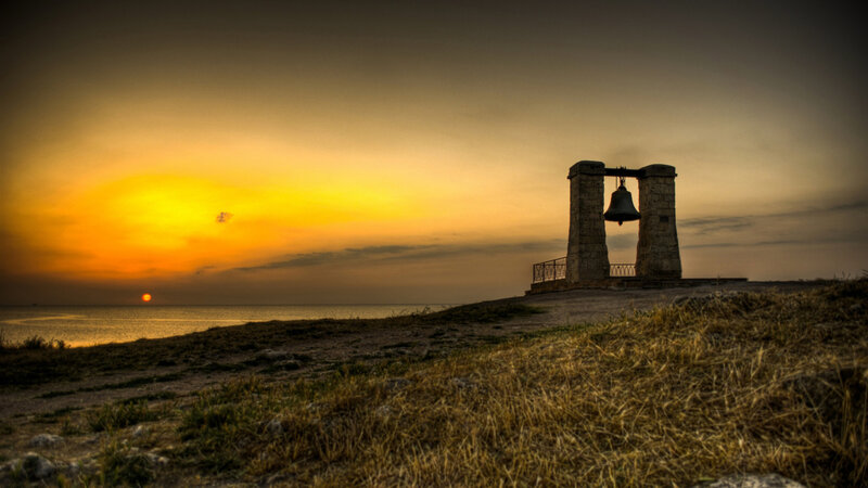 Bell Monument at Sunset