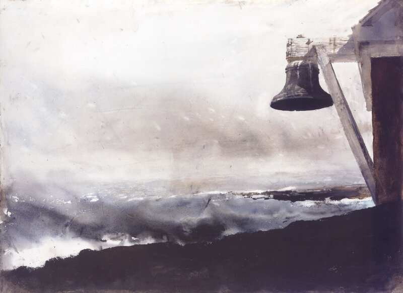 Bell overlooking the sea