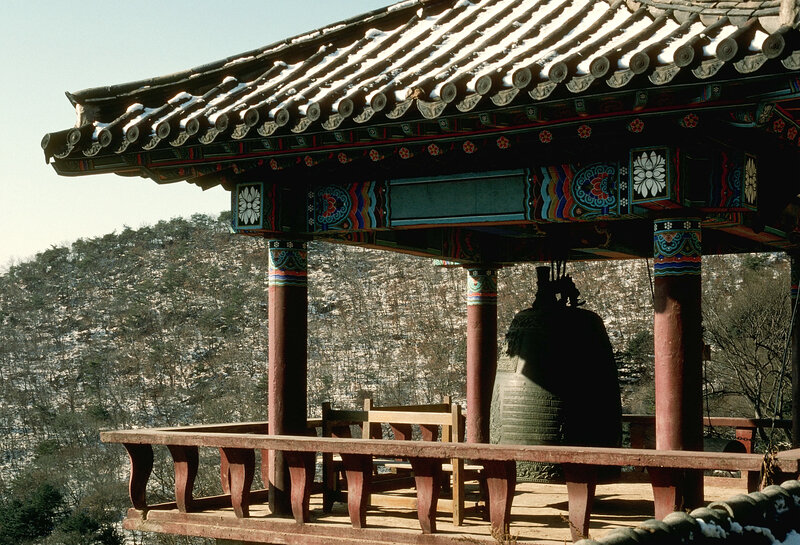 Bell pavilion in winter