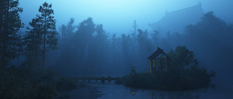 Bell Tower in Fog