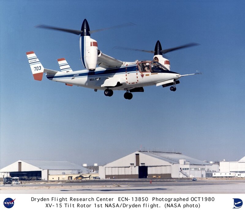 Bell XV-15 Tiltrotor in flight
