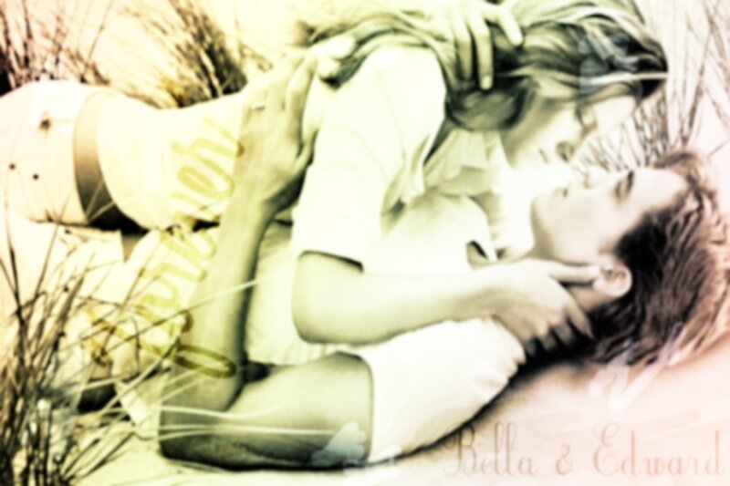 Bella and Edward embracing