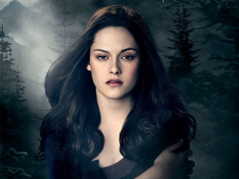 Bella in a misty forest