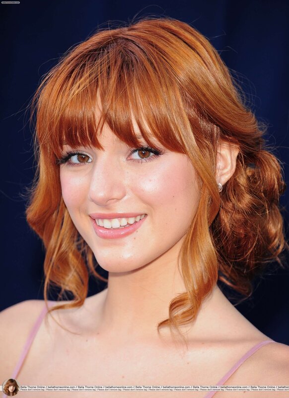 Bella Thorne with red hair