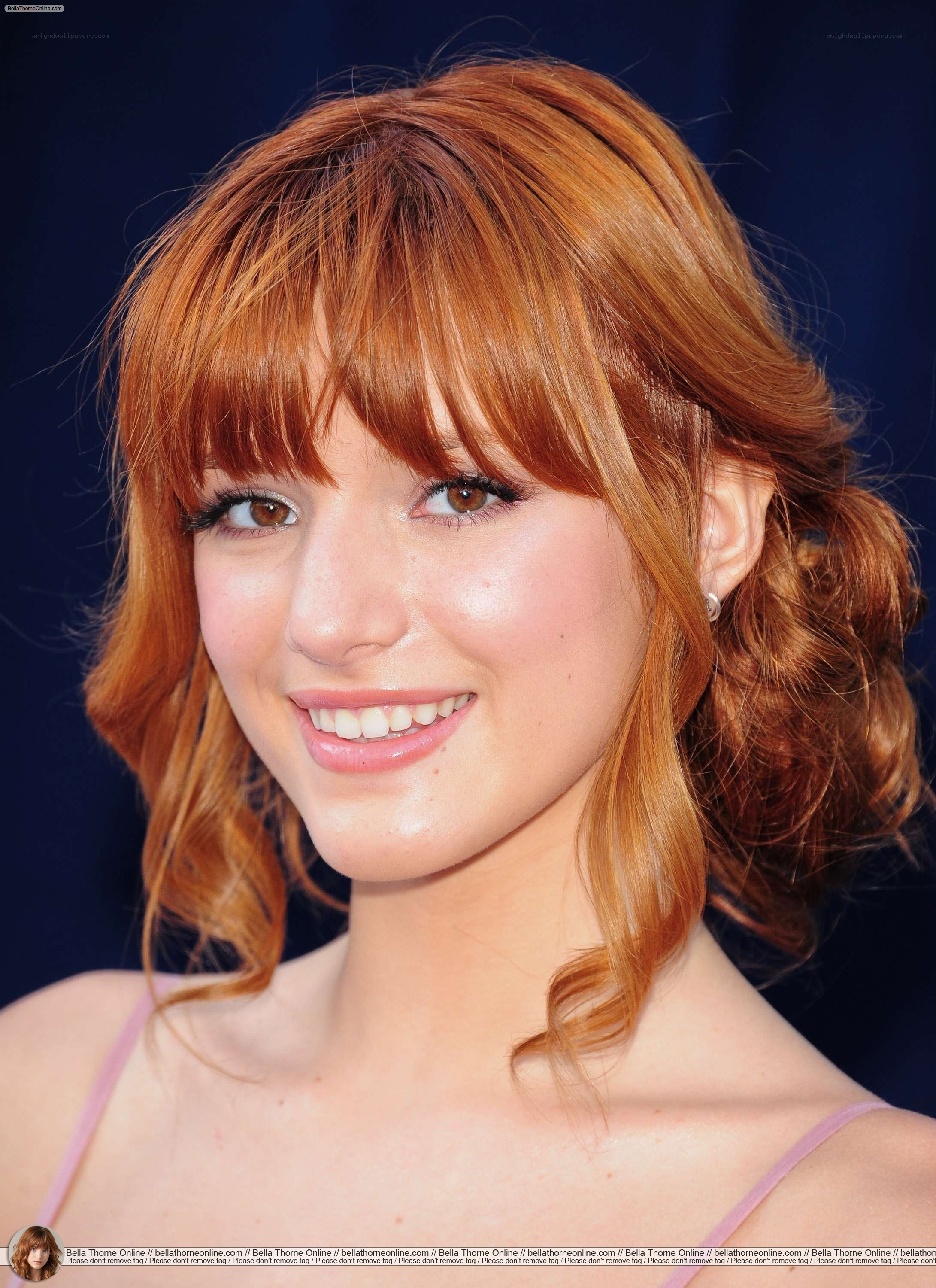 Bella Thorne with red hair
