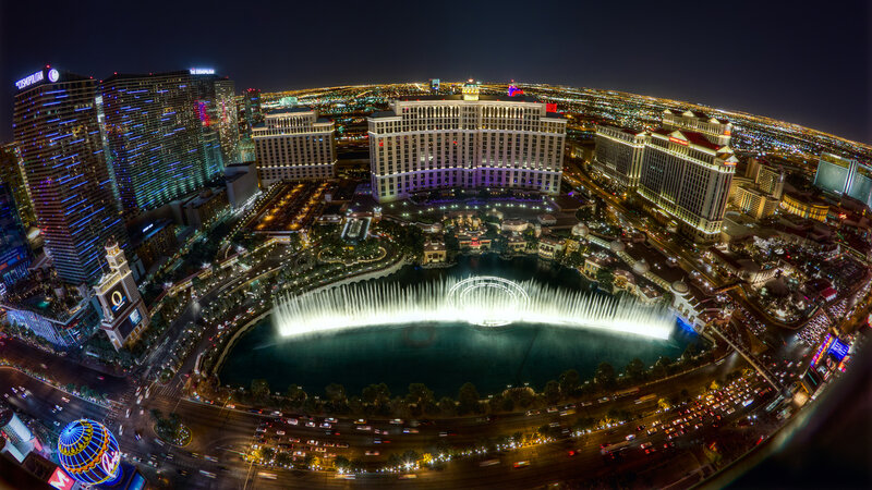 Bellagio Fountains at Night