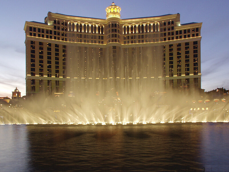 Bellagio Hotel and Fountains — Gold