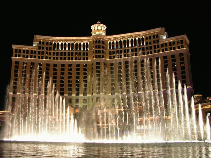 Bellagio hotel and fountains