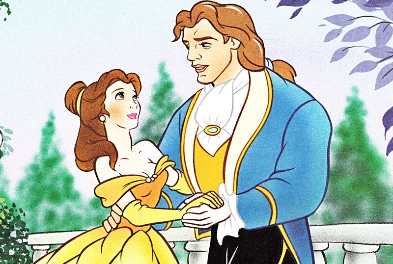Belle and Beast Dancing — Yellow, Romantic, Afternoon