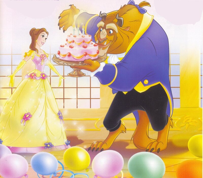 Belle and Beast with Cake