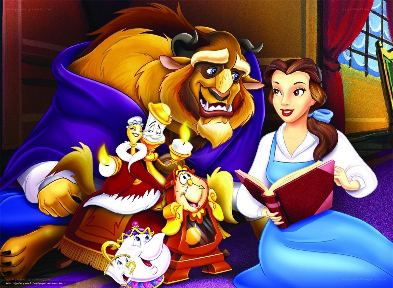 Belle and the Beast reading together