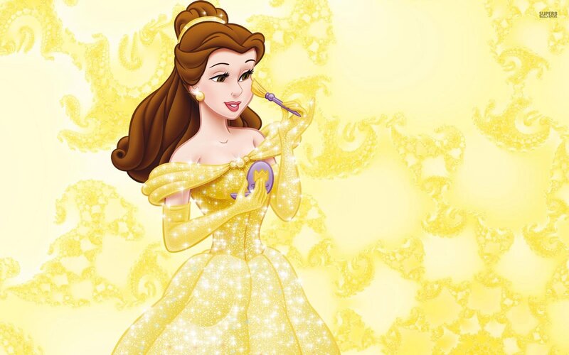 Belle Applying Makeup