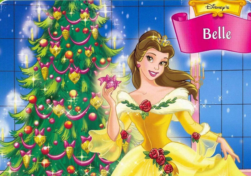 Belle by Christmas Tree