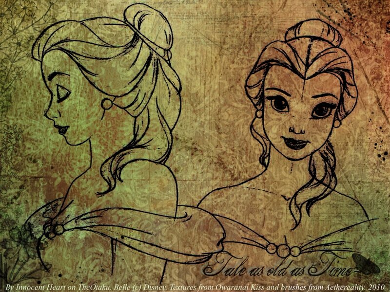 Belle Character Illustration — Brown