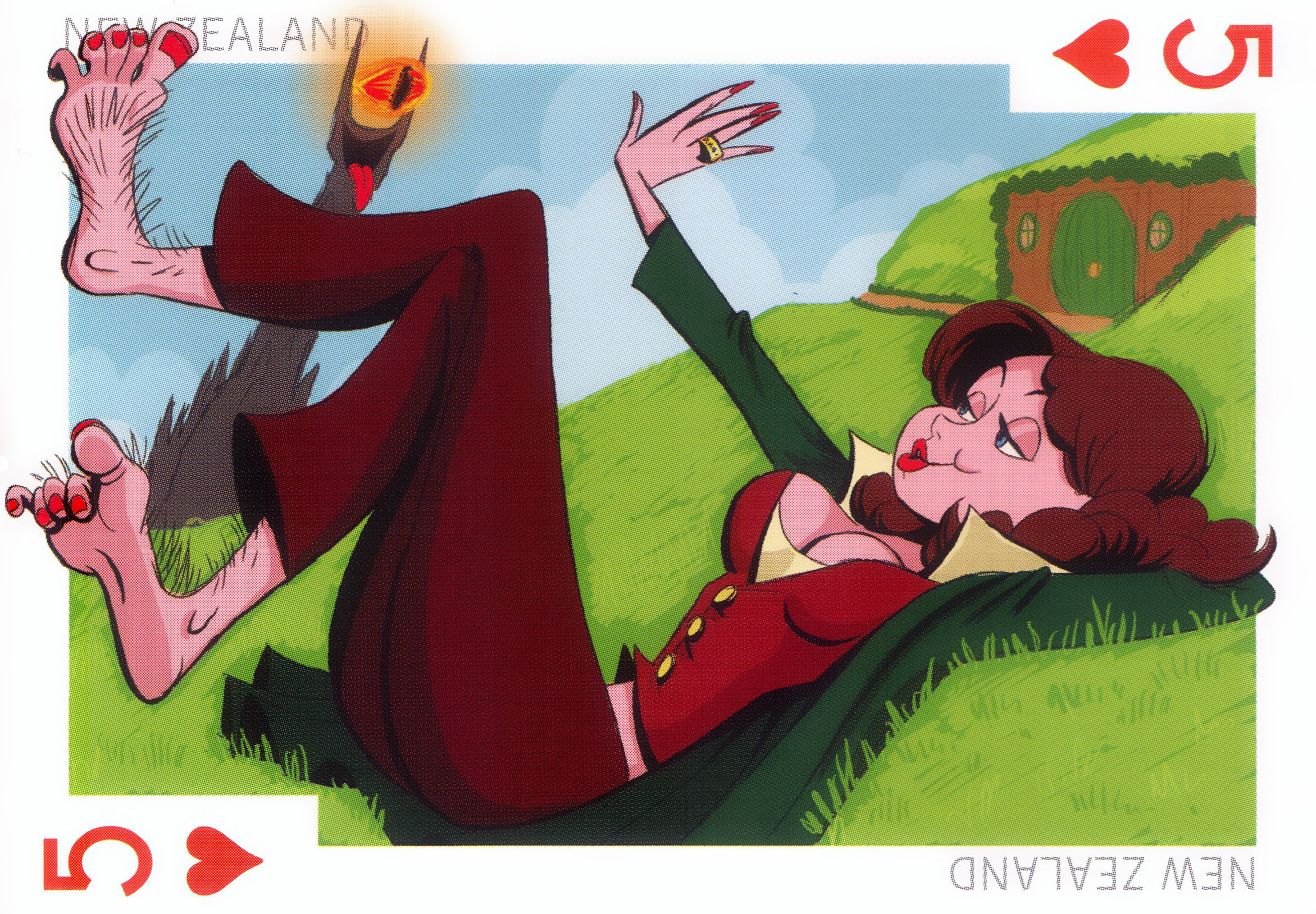 Belle in a card illustration