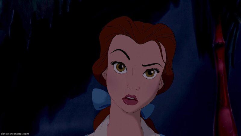 Belle in a dark cave