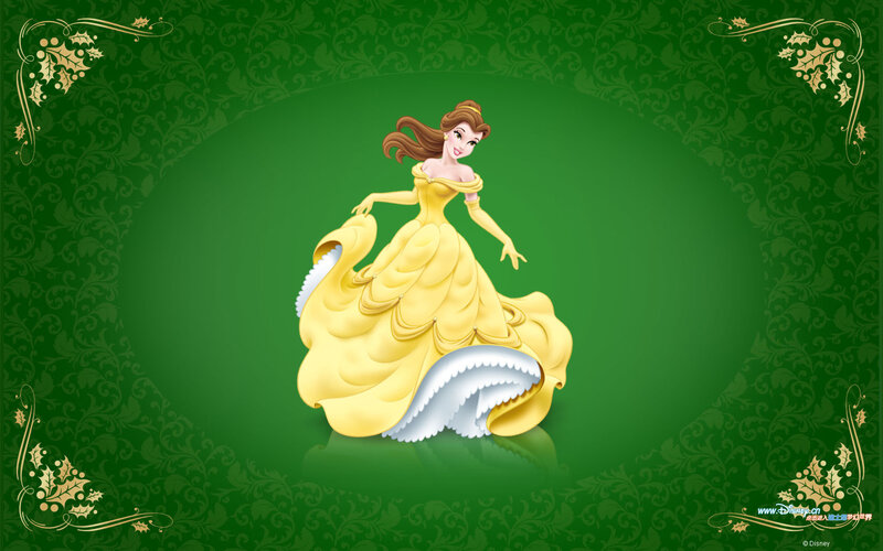 Belle in Yellow Gown — Green