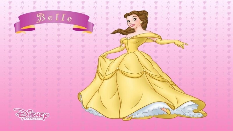 Belle in Yellow Gown — Pink