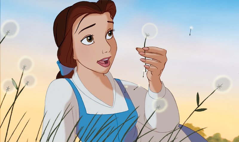 Belle with dandelion