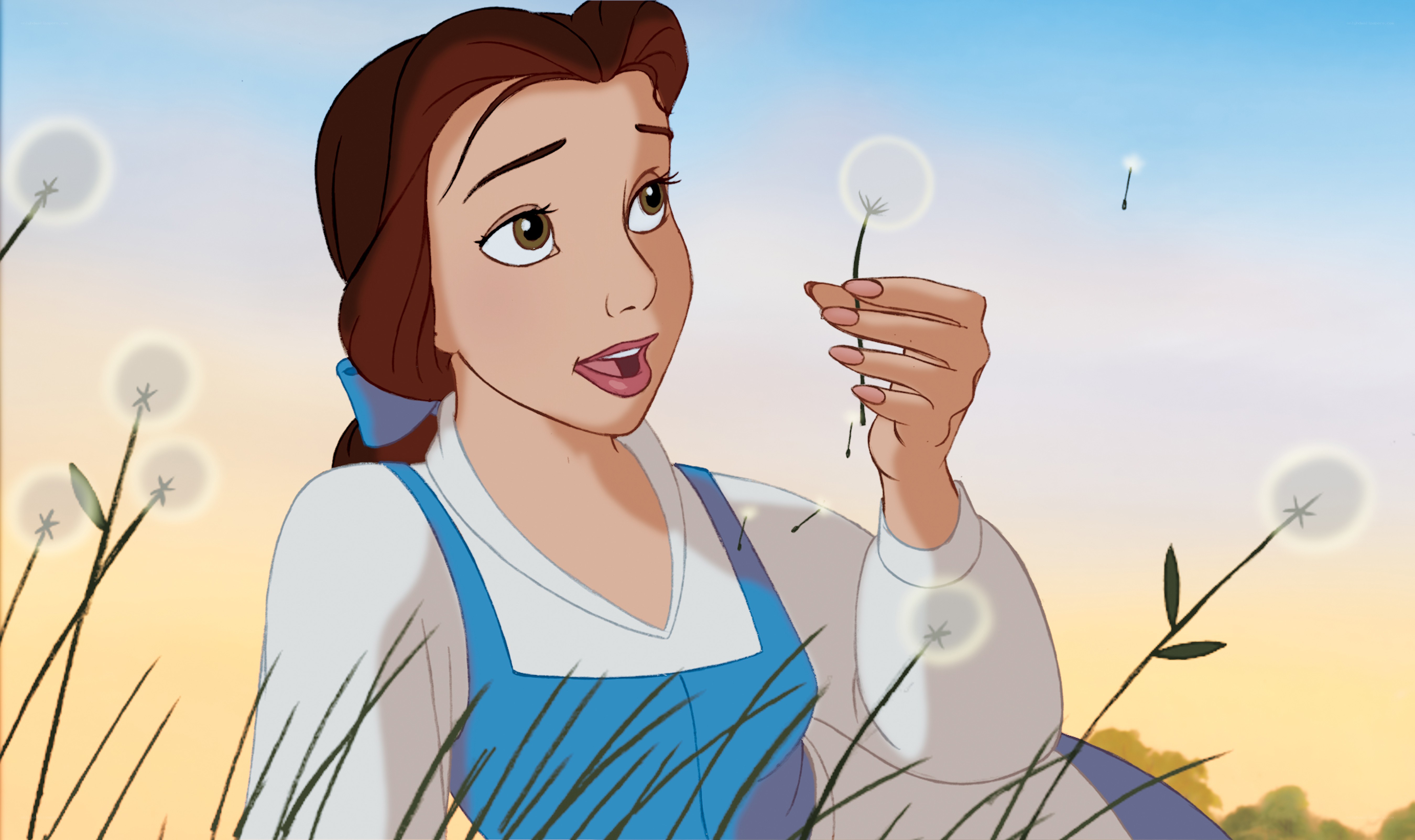 Belle with dandelion