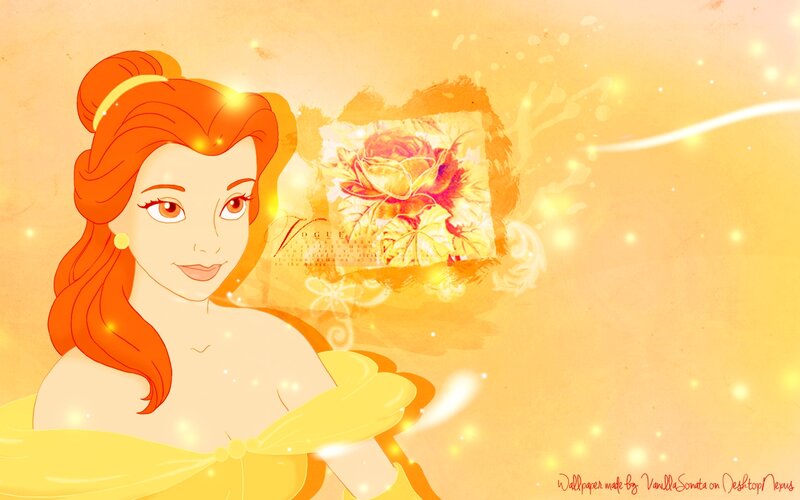 Belle with Rose — Yellow