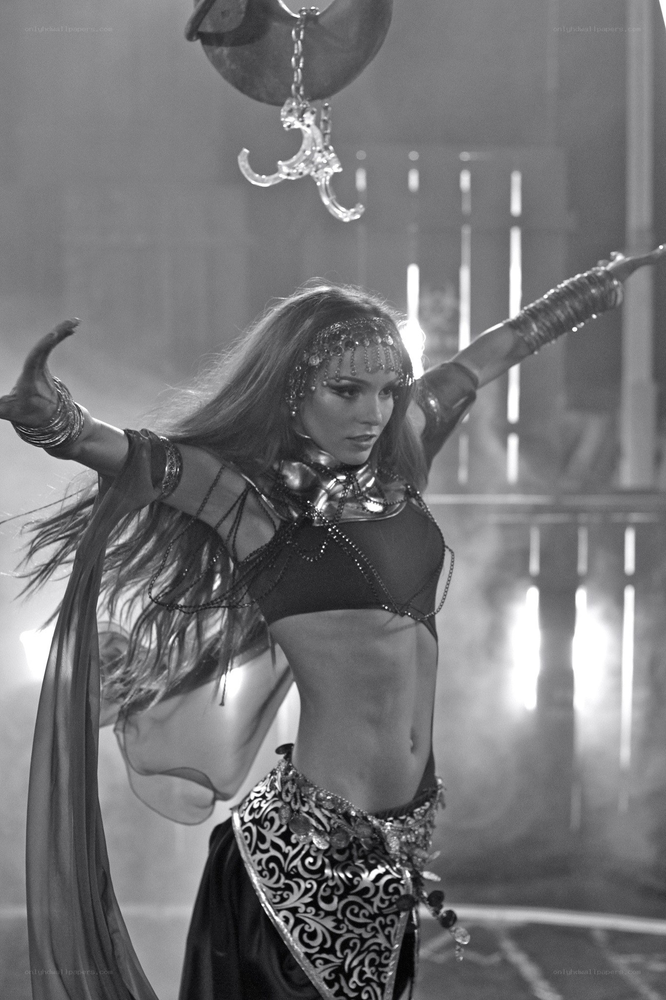 belly dancer in performance