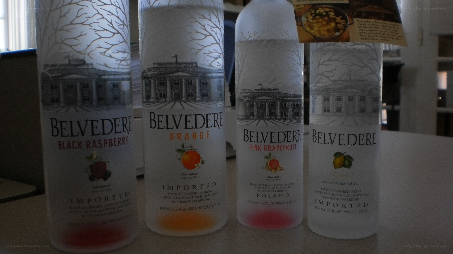 Belvedere vodka bottles