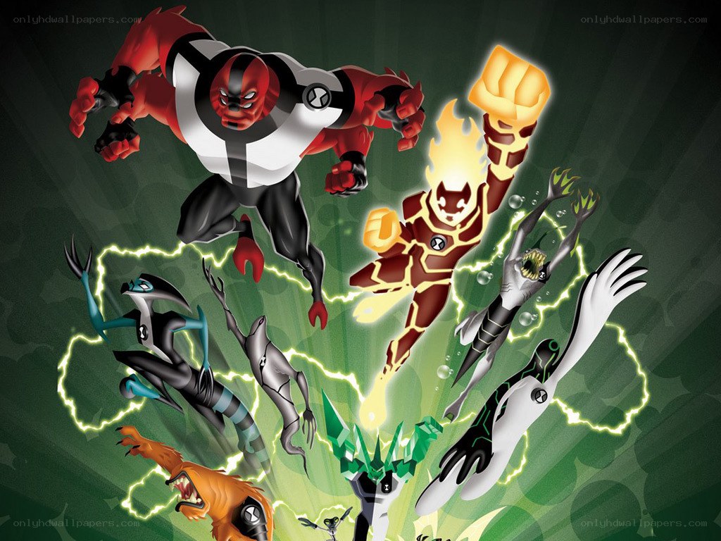 Ben 10 alien heroes in action