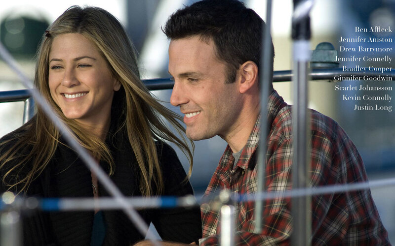 Ben Affleck and Jennifer Aniston on a boat