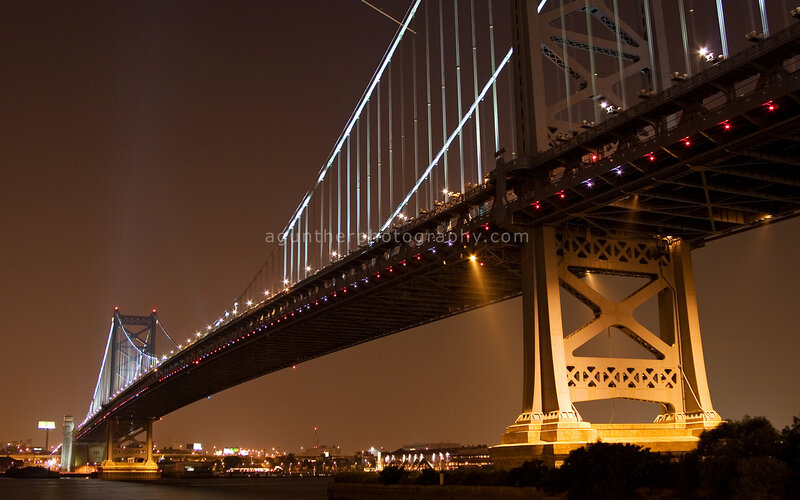 Ben Franklin Bridge at Night