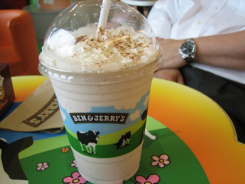 Ben & Jerry's milkshake