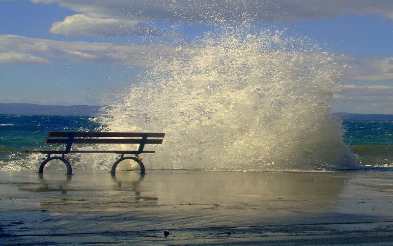 Bench on Beach