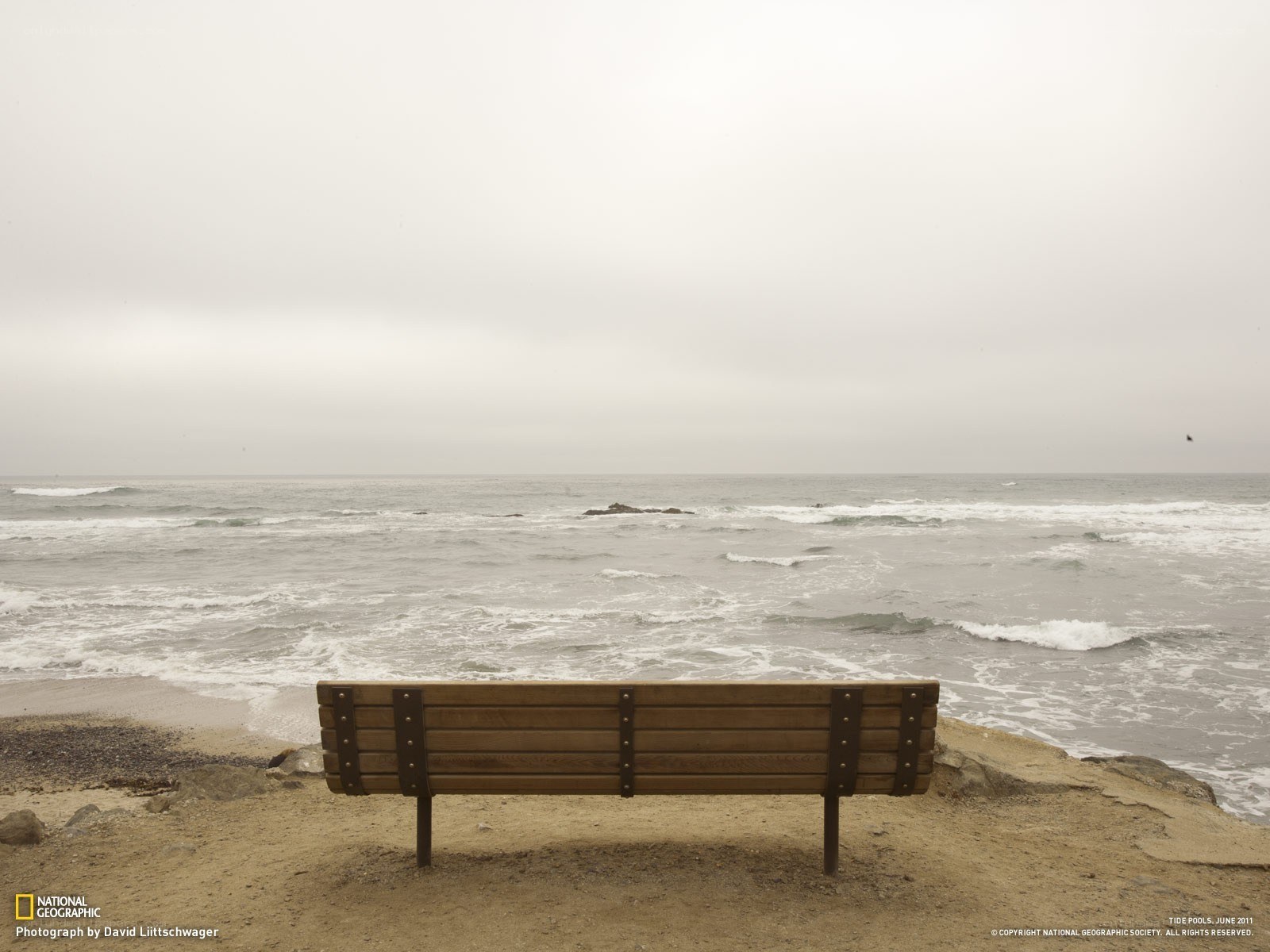 Bench overlooking the ocean