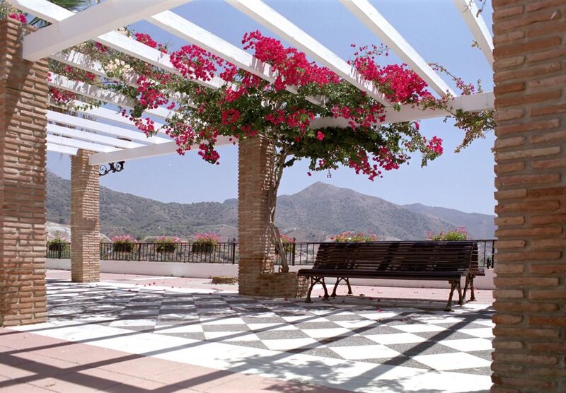 Bench under Pergola