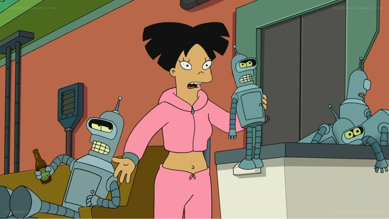 Bender and the robots in a room