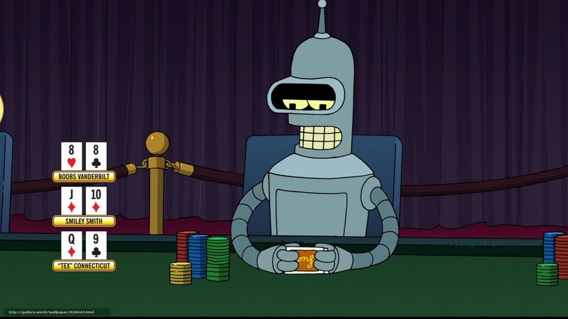 Bender at a poker table