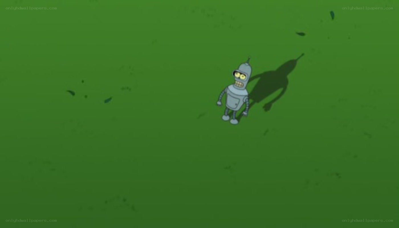 Bender on a green field