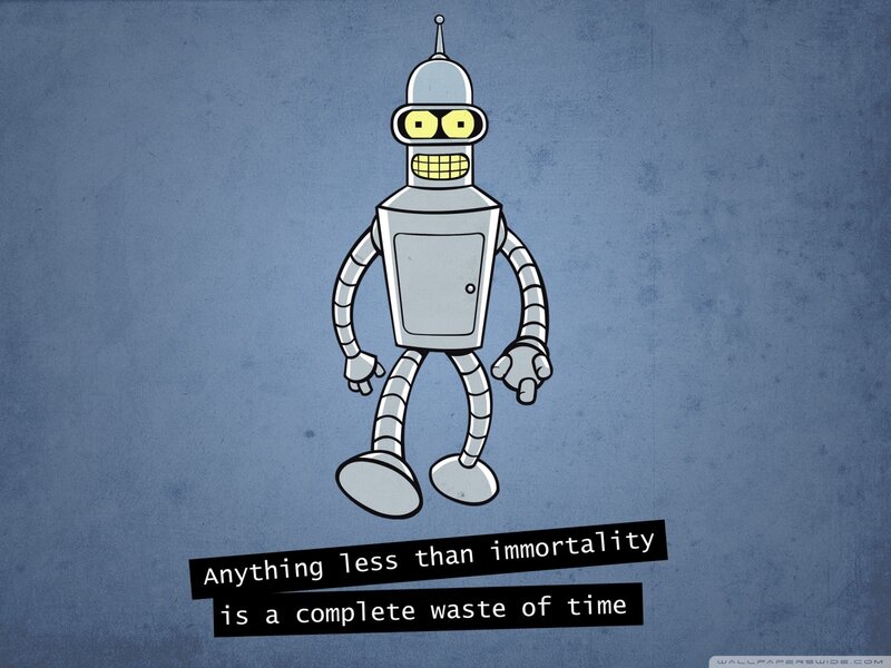 Bender Robot Character — Blue