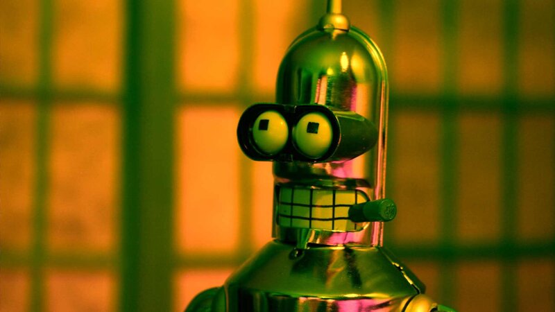 Bender robot close-up