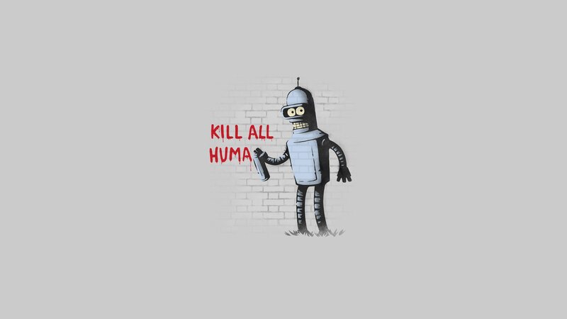 Bender Robot Graffiti