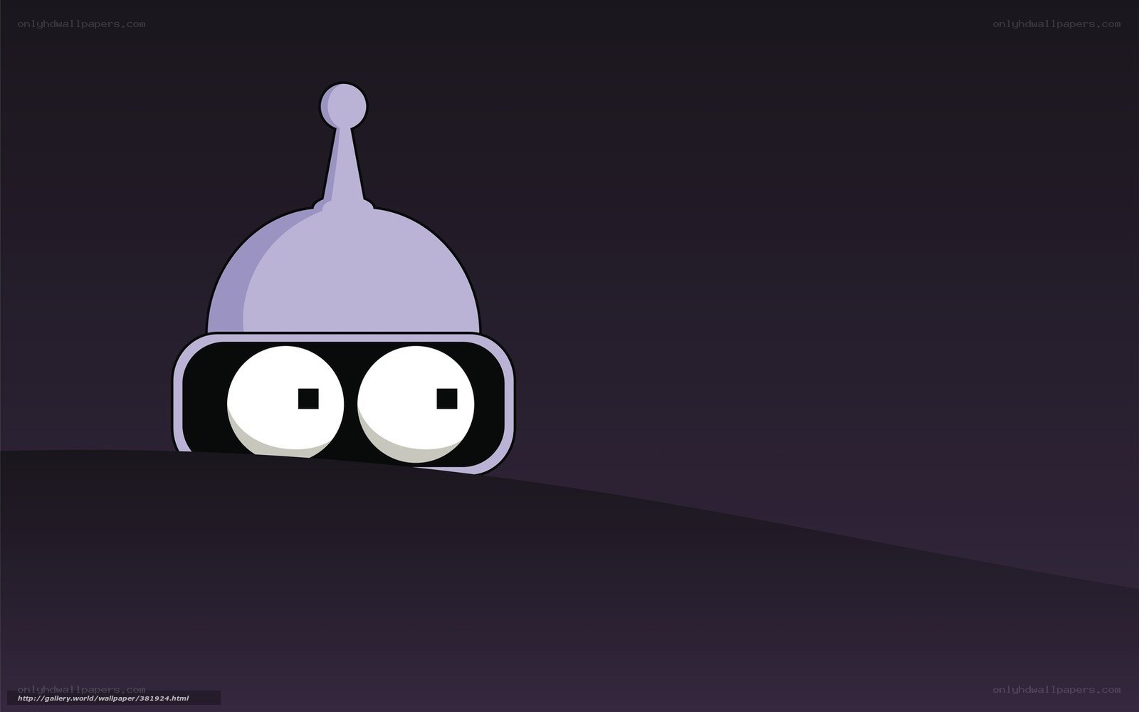 Bender robot peeking