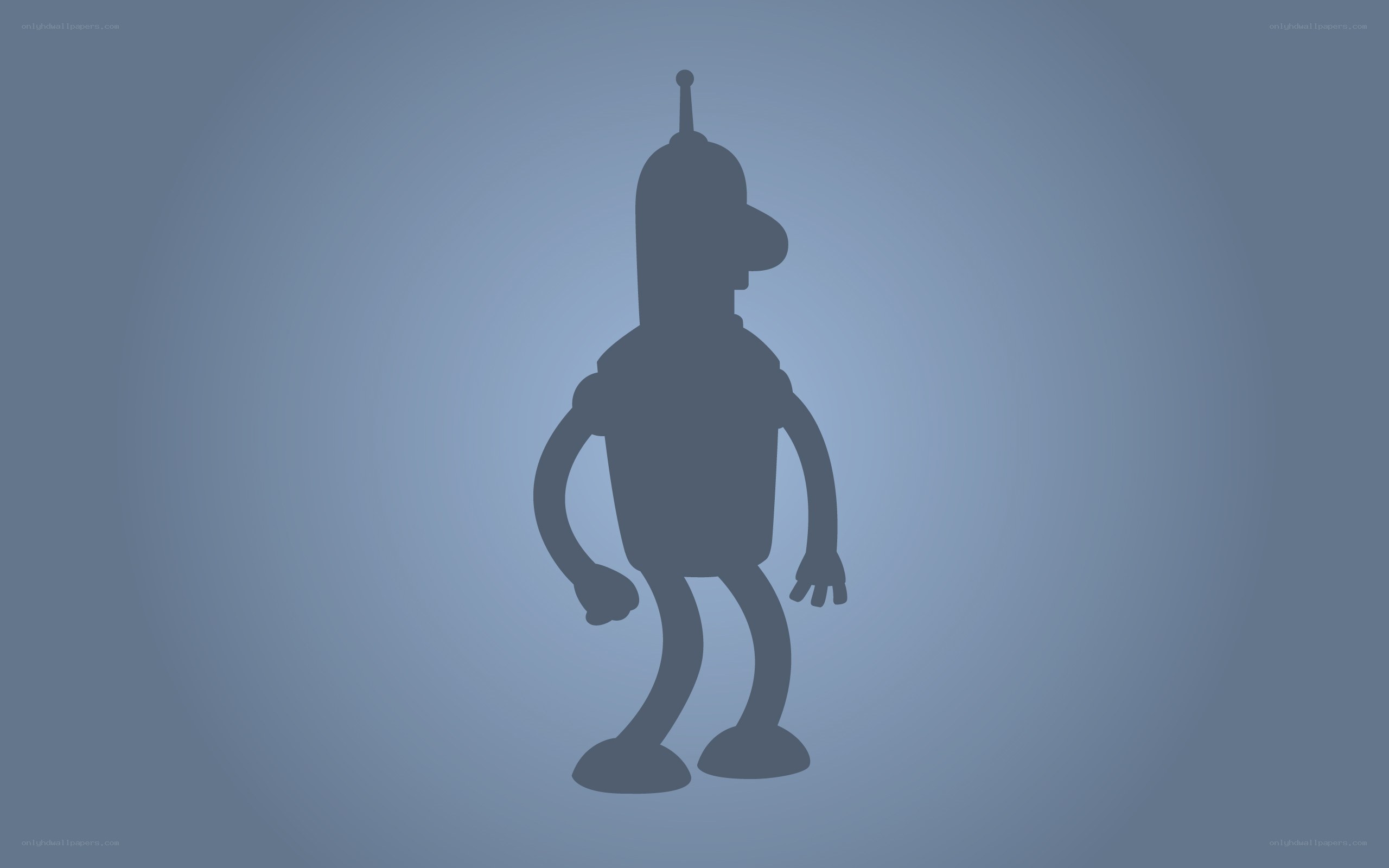 Bender robot silhouette