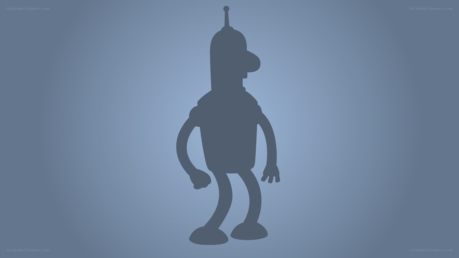 Bender robot silhouette